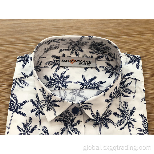 Short Sleeve Shirt in Summer Men's print short sleeve shirt in summer Manufactory